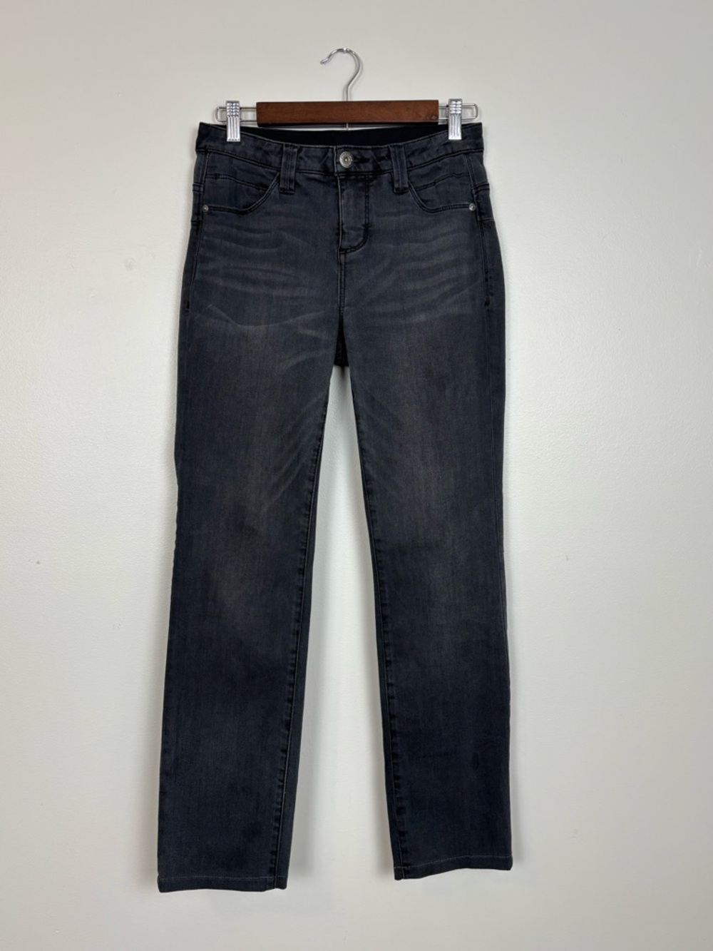 Jag Jeans Womens 26 Black Mid Rise Straight Leg‎ Mid Rise Stretch Denim